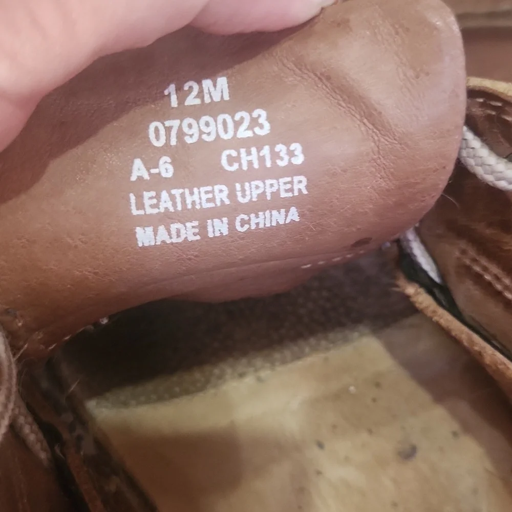 Sperry Men's Brown Leather Boat Shoes Size 12 Great Condition
